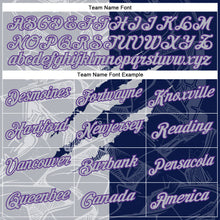 Load image into Gallery viewer, Custom Graffiti Pattern Gray Navy-Purple Scratch 3D Performance T-Shirt