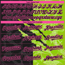 Load image into Gallery viewer, Custom Stitched Graffiti Pattern Black Neon Green-Pink 3D Scratch Sports Pullover Sweatshirt Hoodie