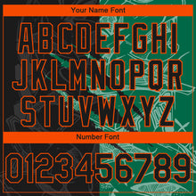 Load image into Gallery viewer, Custom Stitched Graffiti Pattern Black Kelly Green-Orange 3D Scratch Sports Pullover Sweatshirt Hoodie