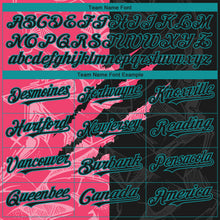 Load image into Gallery viewer, Custom Stitched Graffiti Pattern Black Neon Pink-Teal 3D Scratch Sports Pullover Sweatshirt Hoodie