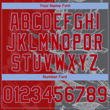 Load image into Gallery viewer, Custom Stitched Graffiti Pattern Red Steel Gray-Light Blue 3D Scratch Sports Pullover Sweatshirt Hoodie