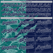 Load image into Gallery viewer, Custom Stitched Graffiti Pattern Navy Teal-Gray 3D Scratch Sports Pullover Sweatshirt Hoodie