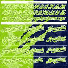 Load image into Gallery viewer, Custom Stitched Graffiti Pattern Neon Green-Navy 3D Scratch Sports Pullover Sweatshirt Hoodie