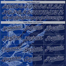 Load image into Gallery viewer, Custom Stitched Graffiti Pattern Navy Royal-Gray 3D Scratch Sports Pullover Sweatshirt Hoodie