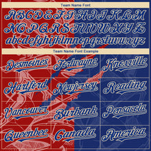 Load image into Gallery viewer, Custom Stitched Graffiti Pattern Royal Red-Cream 3D Scratch Sports Pullover Sweatshirt Hoodie