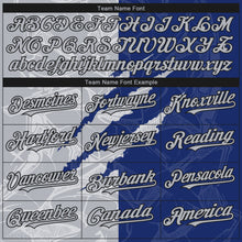 Load image into Gallery viewer, Custom Stitched Graffiti Pattern Gray Royal-Black 3D Scratch Sports Pullover Sweatshirt Hoodie