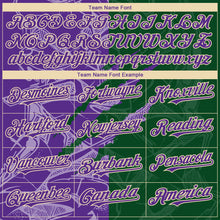 Load image into Gallery viewer, Custom Stitched Graffiti Pattern Purple Green-Cream 3D Scratch Sports Pullover Sweatshirt Hoodie