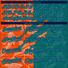 Load image into Gallery viewer, Custom Stitched Graffiti Pattern Teal Orange-Black 3D Scratch Sports Pullover Sweatshirt Hoodie