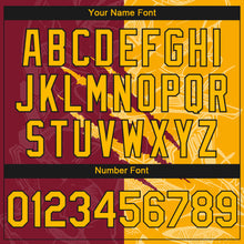 Load image into Gallery viewer, Custom Stitched Graffiti Pattern Gold Crimson-Black 3D Scratch Sports Pullover Sweatshirt Hoodie