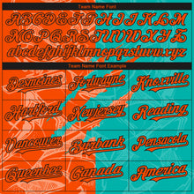 Load image into Gallery viewer, Custom Stitched Graffiti Pattern Orange Aqua-Black 3D Scratch Sports Pullover Sweatshirt Hoodie