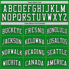 Load image into Gallery viewer, Custom Grass Green White-Black Authentic Basketball Jersey
