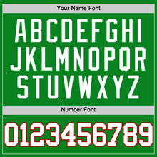 Load image into Gallery viewer, Custom Grass Green White-Red Authentic Basketball Jersey