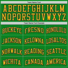 Load image into Gallery viewer, Custom Grass Green Black-Gold Authentic Basketball Jersey