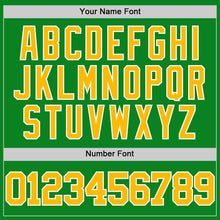 Load image into Gallery viewer, Custom Grass Green Gold-White Authentic Basketball Jersey
