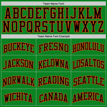 Load image into Gallery viewer, Custom Grass Green Black-Orange Authentic Basketball Jersey