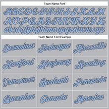 Load image into Gallery viewer, Custom Gray Light Blue-Steel Gray Performance T-Shirt