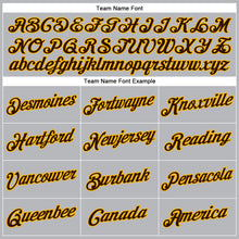 Load image into Gallery viewer, Custom Gray Brown-Gold Performance T-Shirt