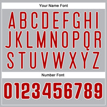 Load image into Gallery viewer, Custom Gray Red-White Performance T-Shirt