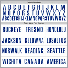 Load image into Gallery viewer, Custom Gray Royal-White Authentic Baseball Jersey