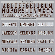 Load image into Gallery viewer, Custom Gray Brown-White Mesh Authentic Throwback Football Jersey