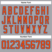 Load image into Gallery viewer, Custom Gray Orange-Royal Hockey Lace Neck Jersey