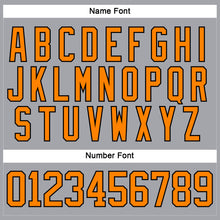 Load image into Gallery viewer, Custom Gray Bay Orange-Black Hockey Lace Neck Jersey