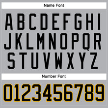 Load image into Gallery viewer, Custom Gray Black-Gold Hockey Jersey