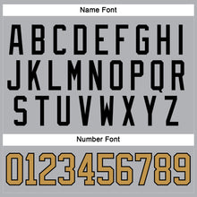Load image into Gallery viewer, Custom Gray Old Gold-Black Hockey Jersey
