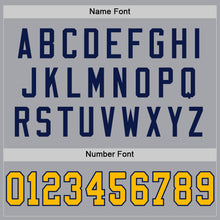 Load image into Gallery viewer, Custom Gray Gold-White Mesh Authentic Football Jersey