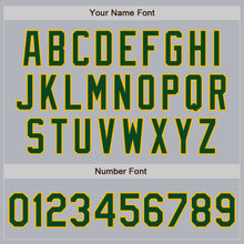 Load image into Gallery viewer, Custom Gray Green-Gold Authentic Baseball Jersey