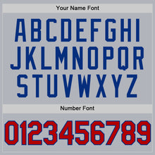 Load image into Gallery viewer, Custom Gray Red-Royal Authentic Throwback Basketball Jersey