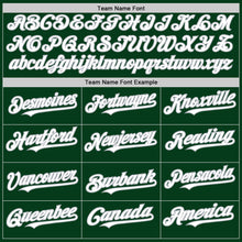 Load image into Gallery viewer, Custom Green White-Gray Mesh Authentic Throwback Baseball Jersey