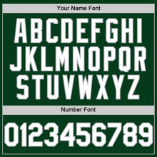 Load image into Gallery viewer, Custom Green White-Gray Mesh Authentic Throwback Baseball Jersey