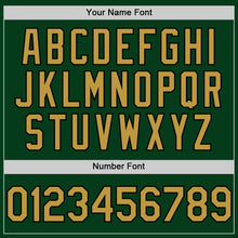 Load image into Gallery viewer, Custom Green Old Gold-Black Mesh Authentic Throwback Baseball Jersey