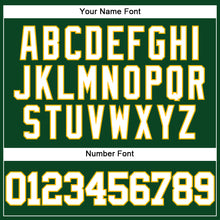 Load image into Gallery viewer, Custom Green White-Gold Mesh Authentic Throwback Baseball Jersey