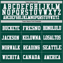 Load image into Gallery viewer, Custom Green White-Gray Mesh Authentic Throwback Football Jersey