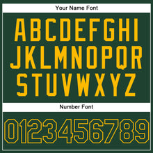 Load image into Gallery viewer, Custom Stitched Green Gold Sports Pullover Sweatshirt Hoodie