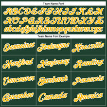 Load image into Gallery viewer, Custom Stitched Green Gold-White Sports Pullover Sweatshirt Hoodie