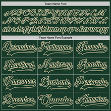 Load image into Gallery viewer, Custom Green Cream Hockey Lace Neck Jersey