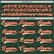 Load image into Gallery viewer, Custom Green Cream-Red Hockey Lace Neck Jersey