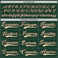 Load image into Gallery viewer, Custom Green Cream-Black Hockey Lace Neck Jersey