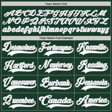 Load image into Gallery viewer, Custom Green White-Gray Hockey Lace Neck Jersey