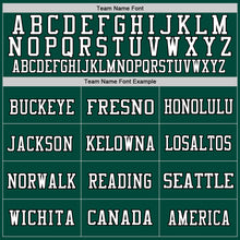 Load image into Gallery viewer, Custom Green Black-White Mesh Authentic Football Jersey