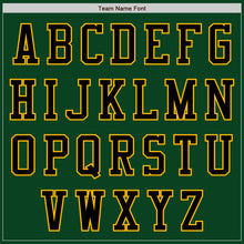 Load image into Gallery viewer, Custom Green Black-Gold Authentic Baseball Jersey