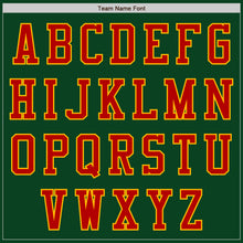 Load image into Gallery viewer, Custom Green Red-Gold Authentic Baseball Jersey