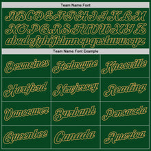 Load image into Gallery viewer, Custom Green Old Gold Authentic Throwback Basketball Jersey