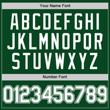 Load image into Gallery viewer, Custom Green White Authentic Throwback Basketball Jersey