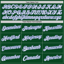 Load image into Gallery viewer, Custom Green White Royal-Gray Authentic Throwback Basketball Jersey