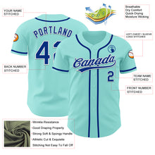 Load image into Gallery viewer, Custom Ice Blue Royal-White Authentic Baseball Jersey