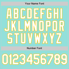 Load image into Gallery viewer, Custom Ice Blue White-Yellow Authentic Baseball Jersey